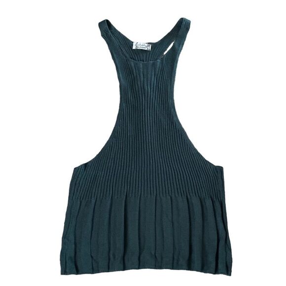 Intimately Free People Teal Knit Cropped Top MEDIUM NWOT - Picture 4 of 11